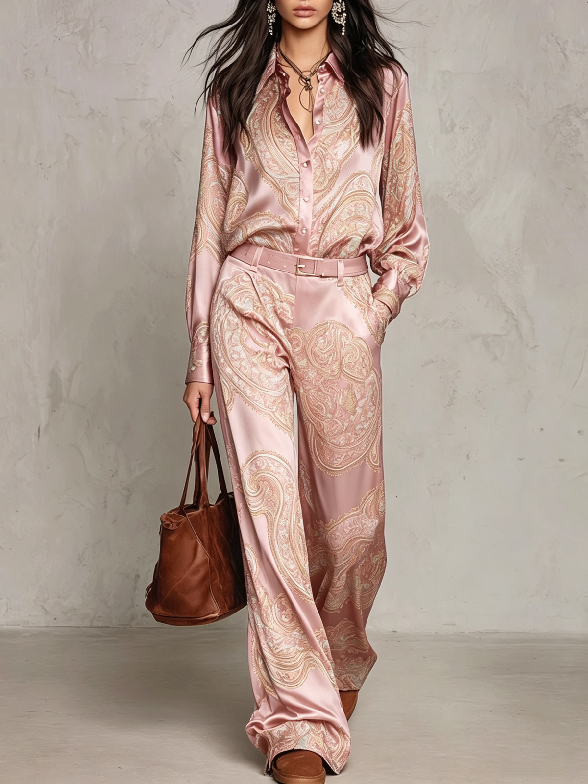 Doriana Completo Satin Paisley