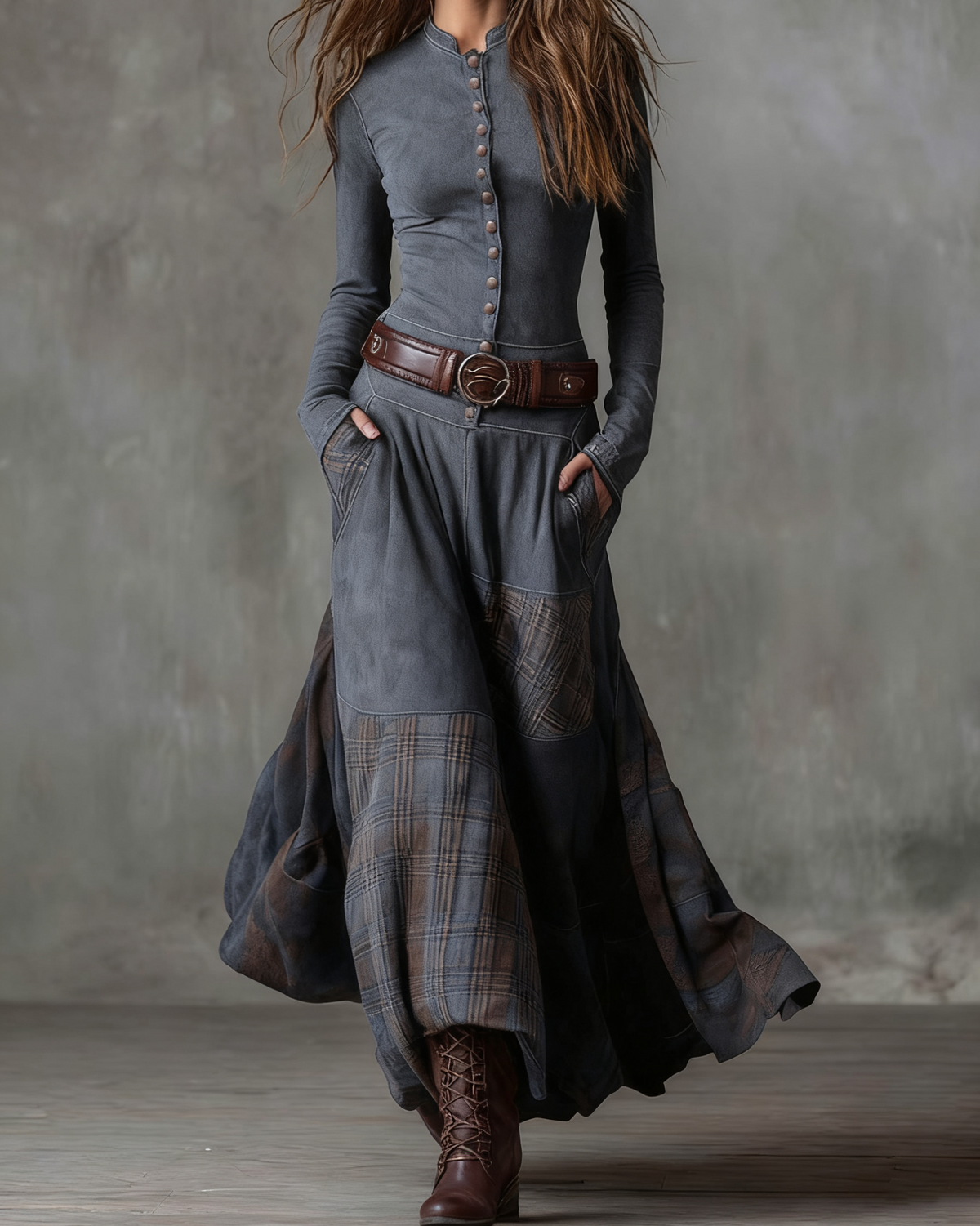 Élise Abito Boho Effetto Suede