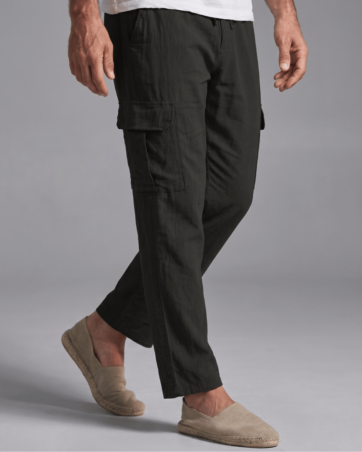 André Pantaloni Cargo Lino