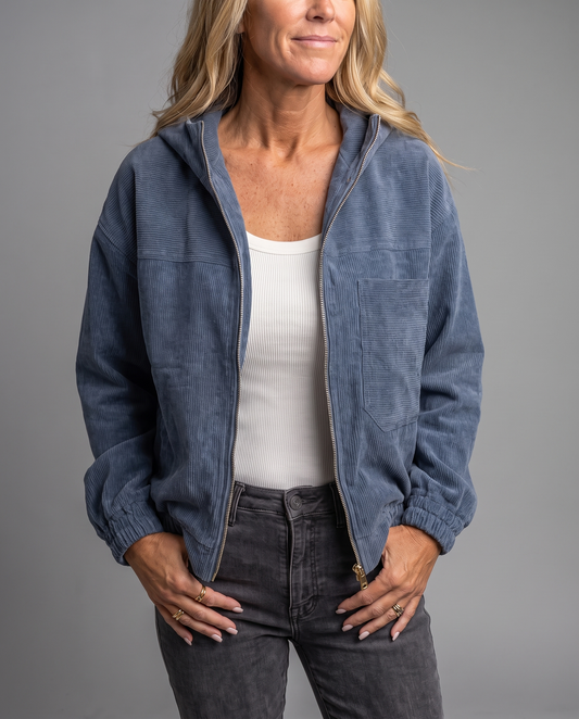 Lina Giacca Velluto con Zip