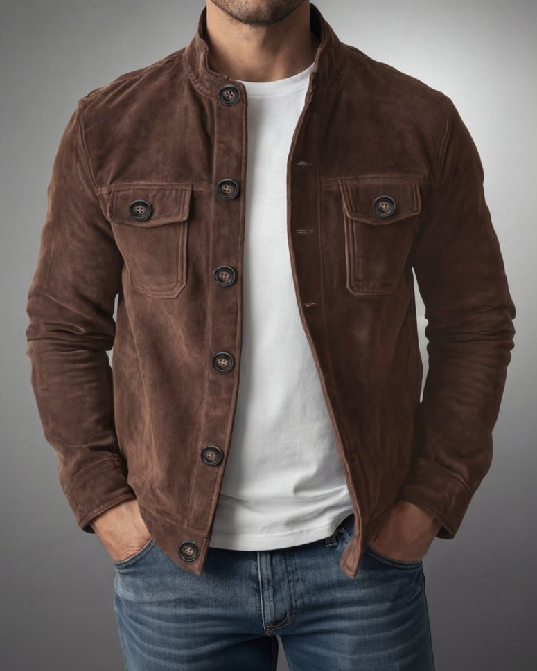 Renato Giacca Elegante Suede
