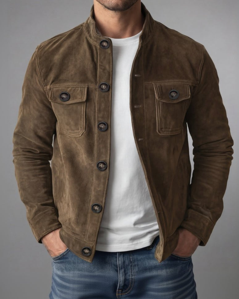 Renato Giacca Elegante Suede