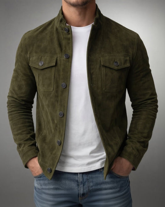 Renato Giacca Elegante Suede