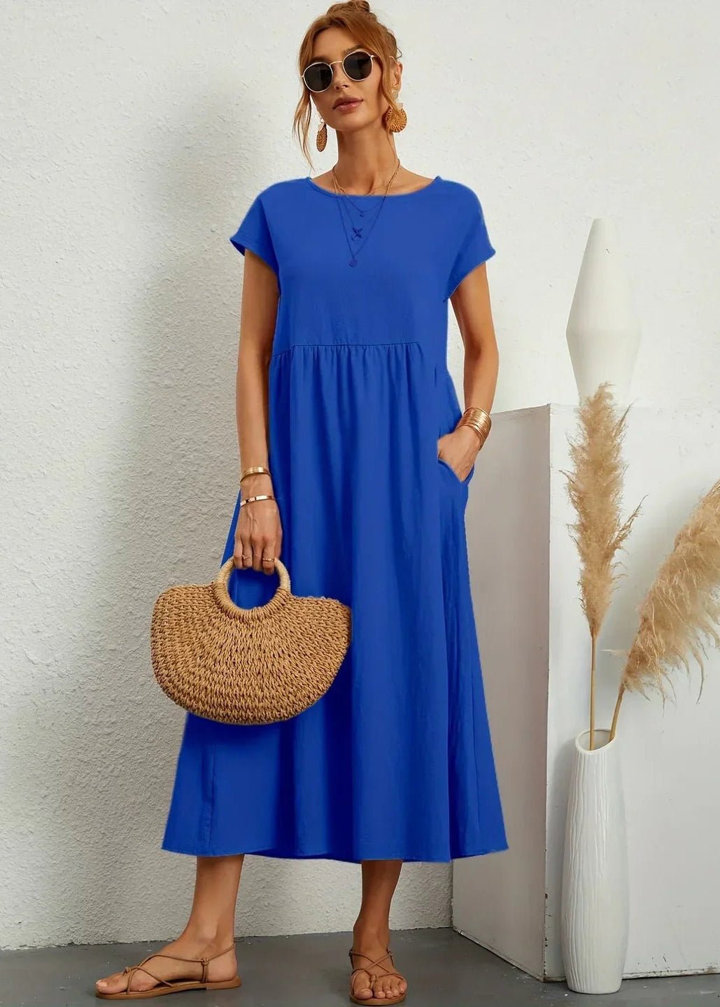 Gabriella Vestido Midi Fluido