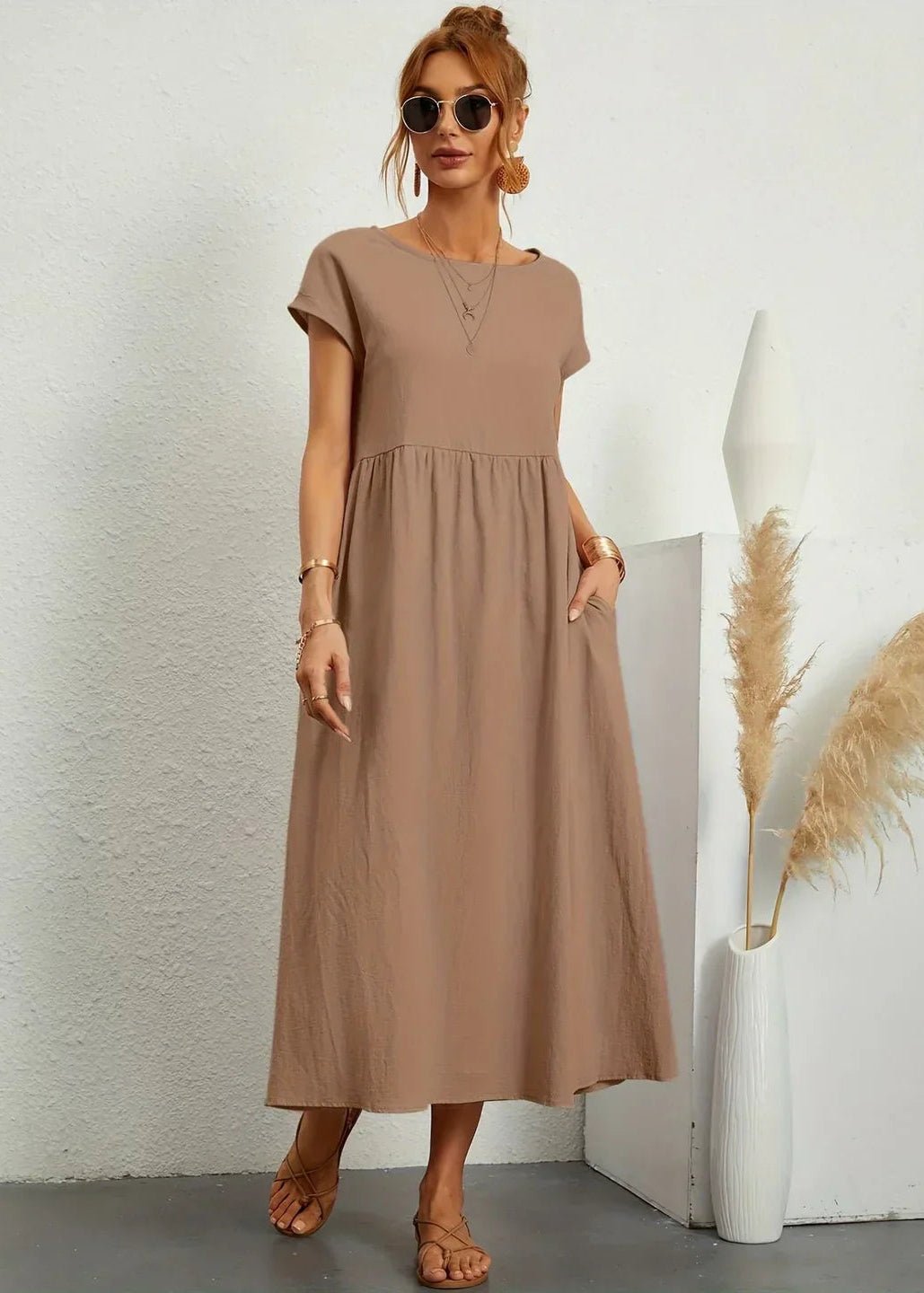 Gabriella Vestido Midi Fluido