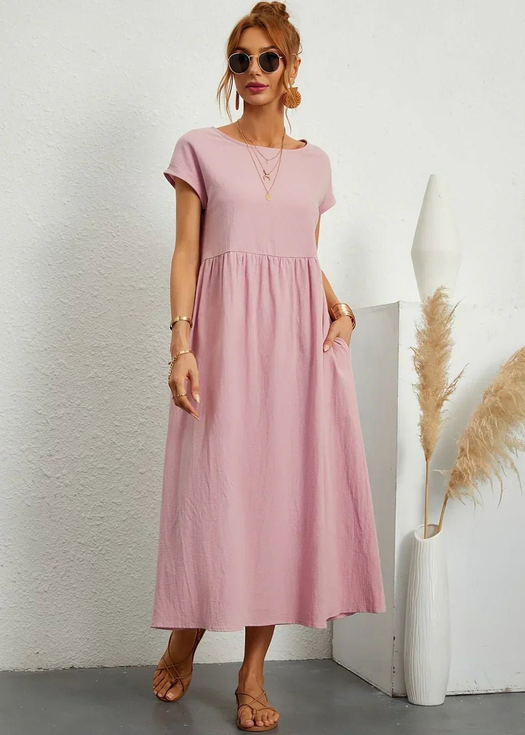 Gabriella Vestido Midi Fluido