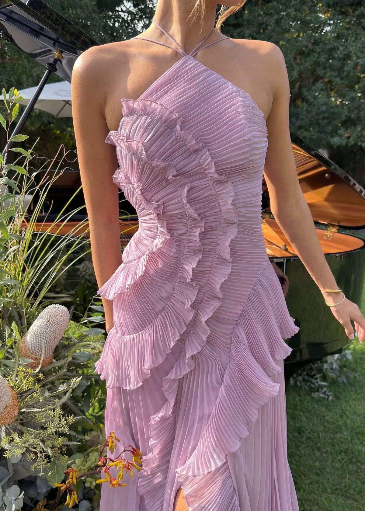 Butterfly Vestido Plisado