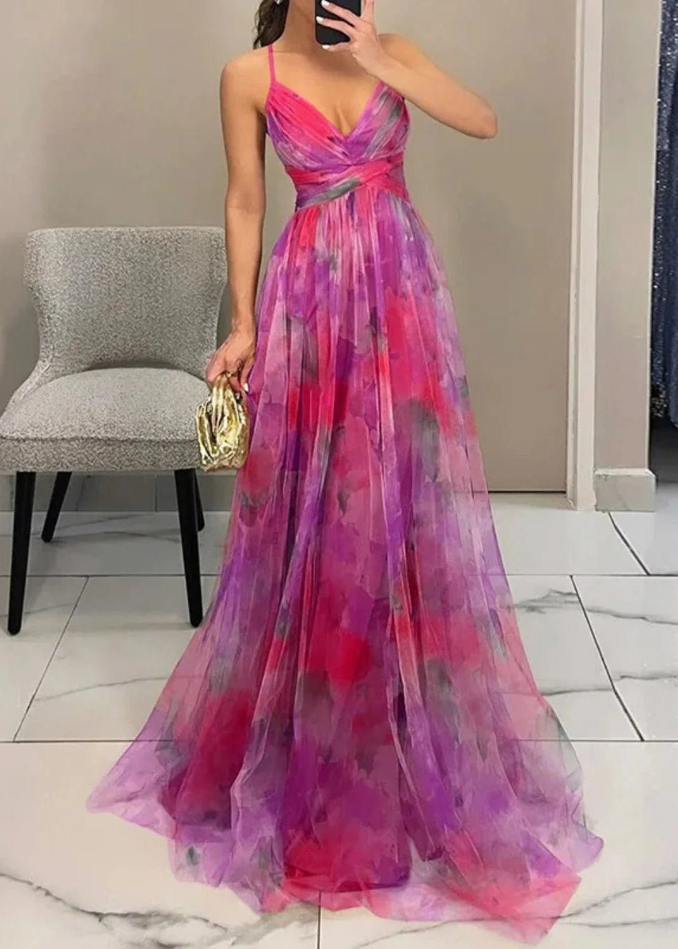 Lauren Vestido Largo Floral