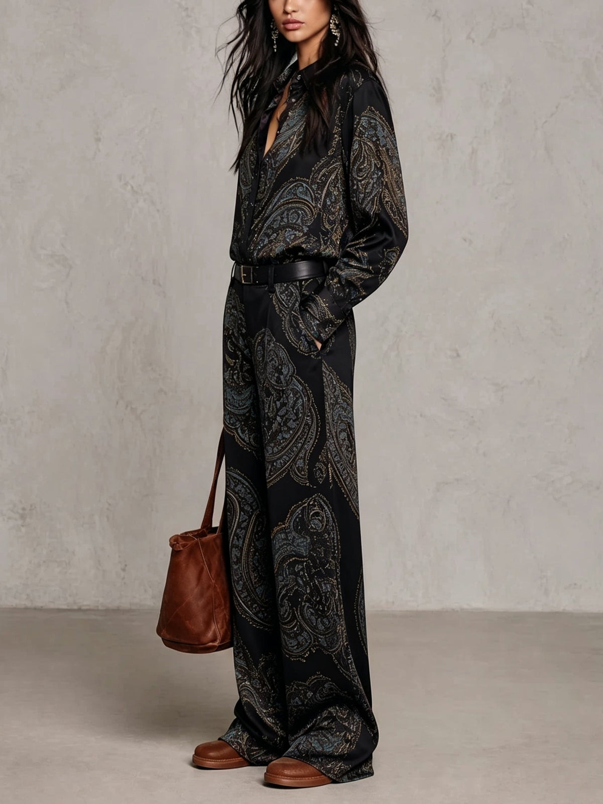Doriana Completo Satin Paisley