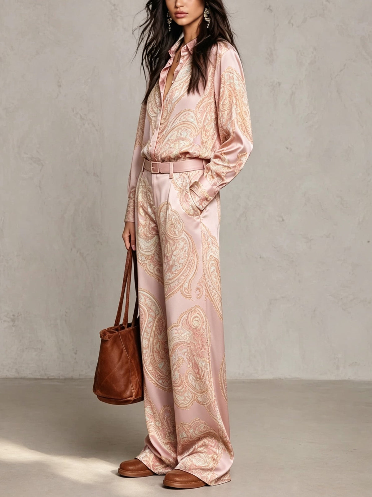 Doriana Completo Satin Paisley