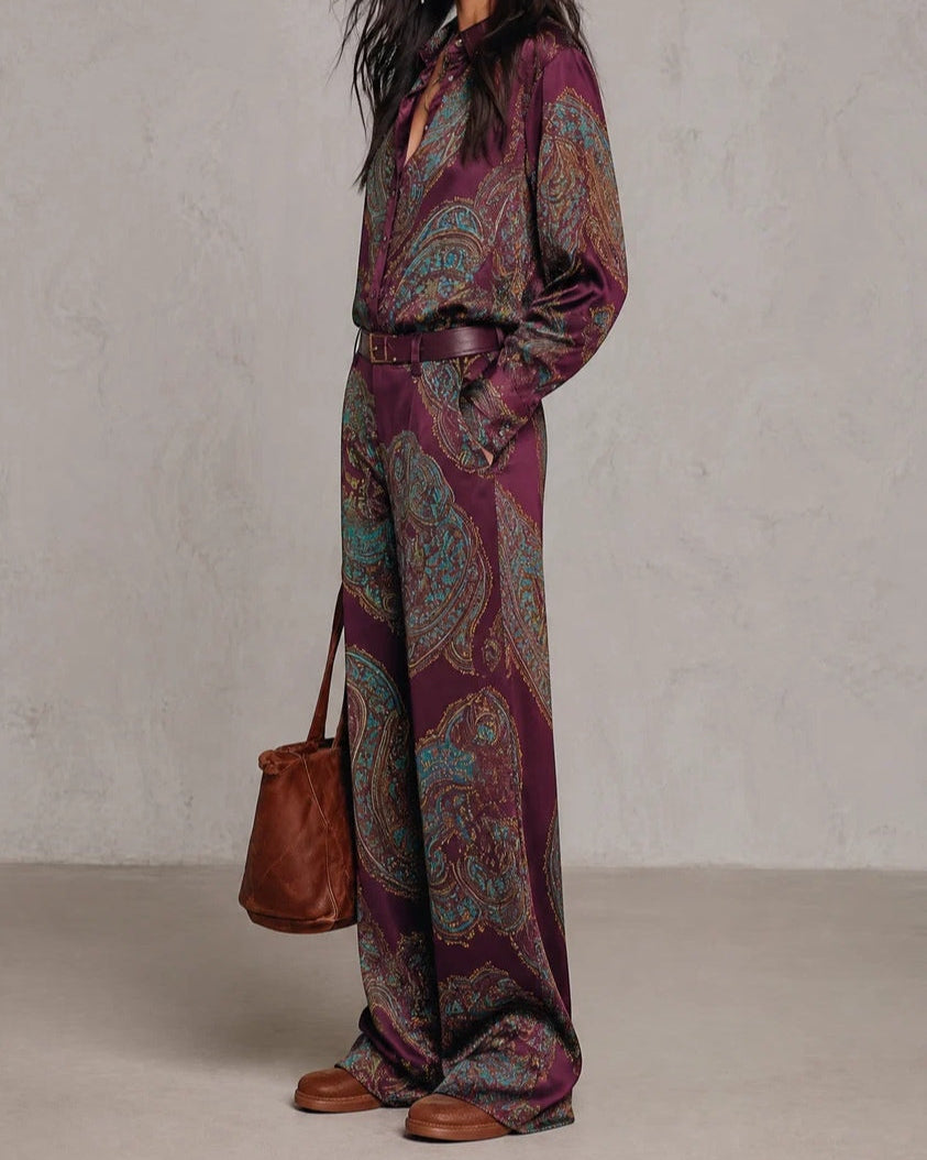 Doriana Completo Satin Paisley