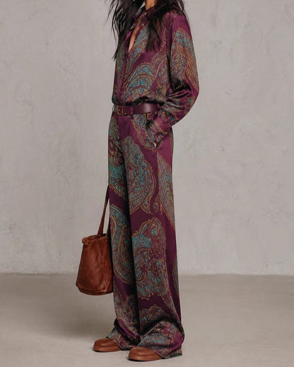 Doriana Completo Satin Paisley