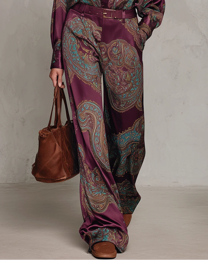 Doriana Completo Satin Paisley