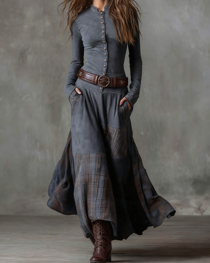 Élise Abito Boho Effetto Suede