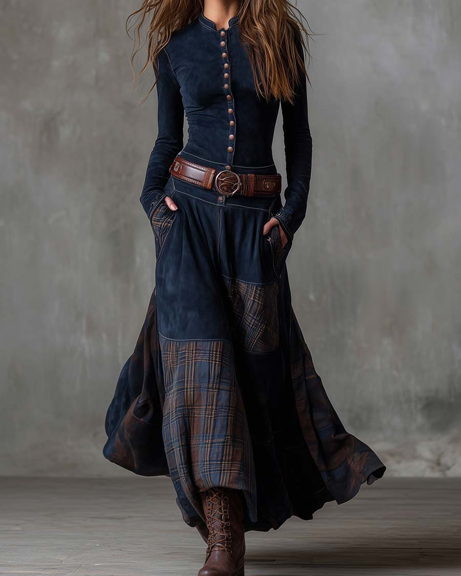 Élise Abito Boho Effetto Suede