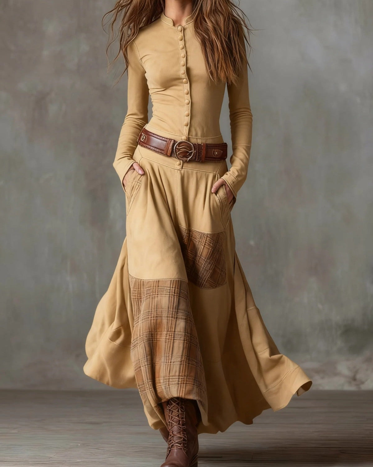 Élise Abito Boho Effetto Suede