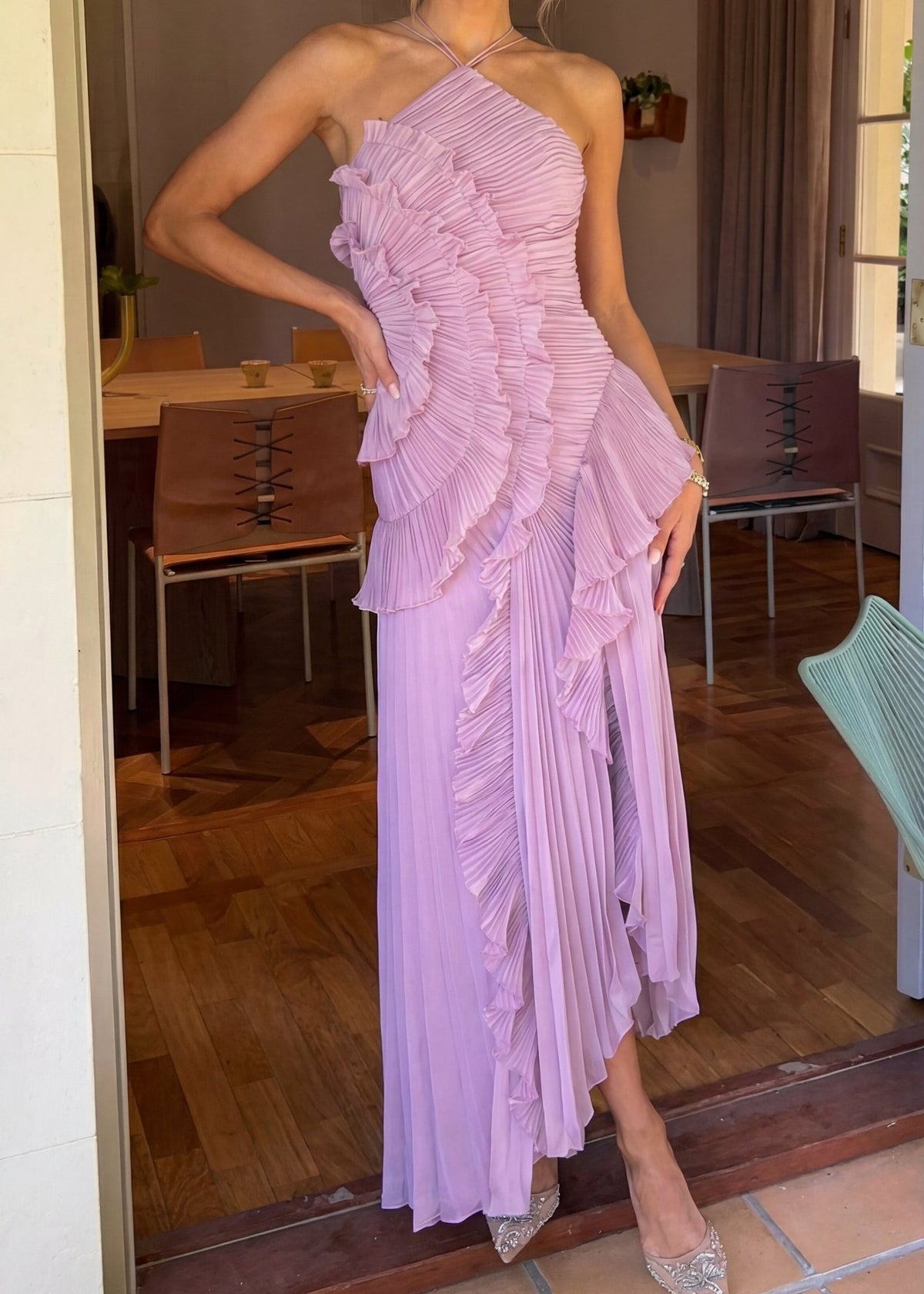 Butterfly Vestido Plisado