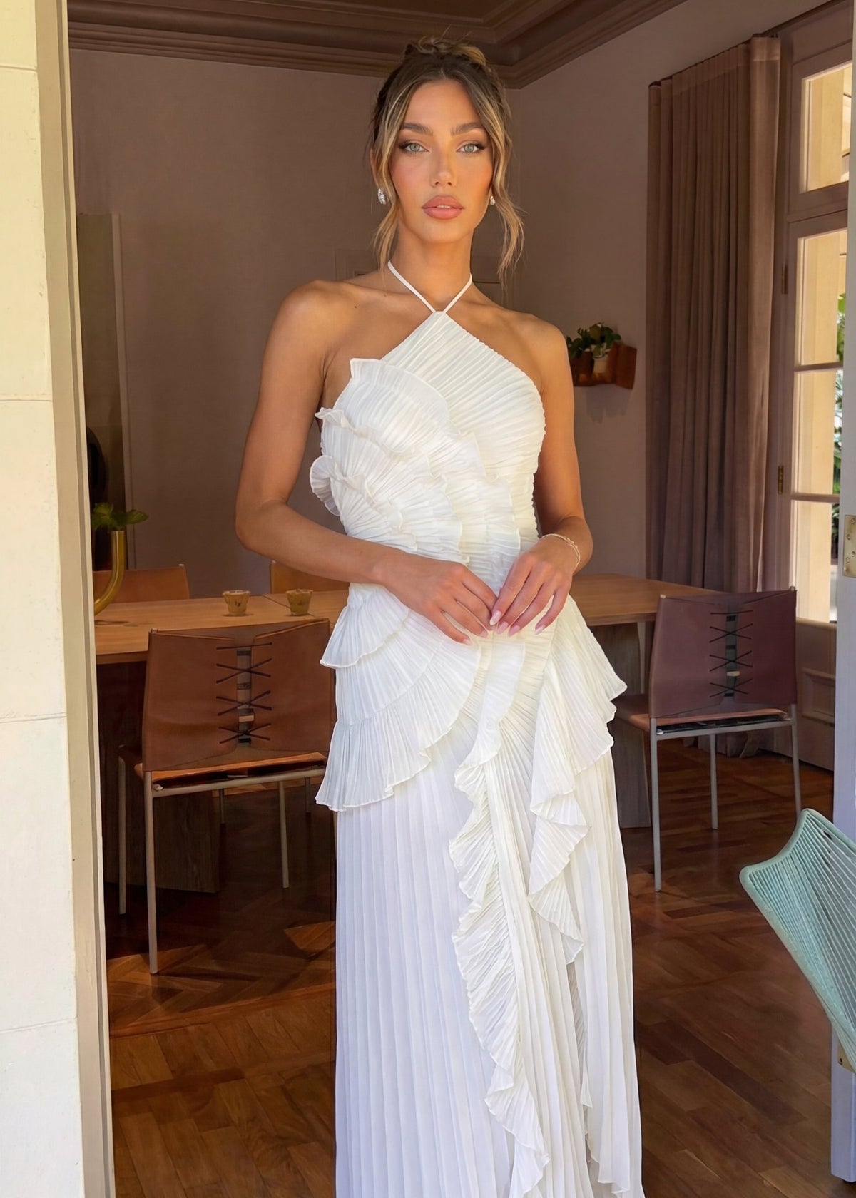 Butterfly Vestido Plisado