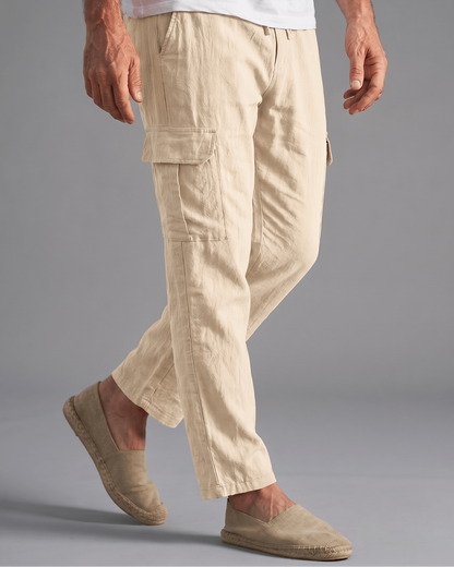 André Pantaloni Cargo Lino