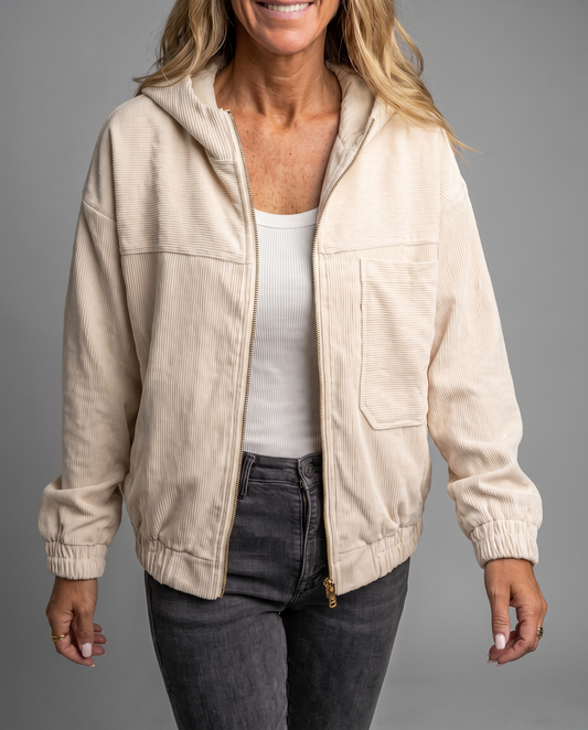 Lina Giacca Velluto con Zip