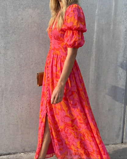 Clara Abito Maxi Floreale
